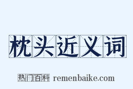 枕头近义词是什么意思的图片